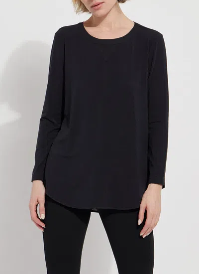 Shop Lyssé Layla Mixed Media Top In Black