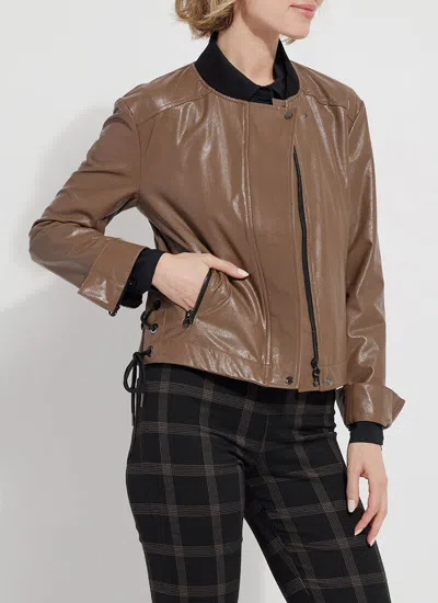 Lyssé Kellie Bomber Moto Jacket In Multi