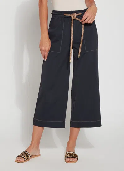 Shop Lyssé Phoenix Crop Wide Leg Pant In Black