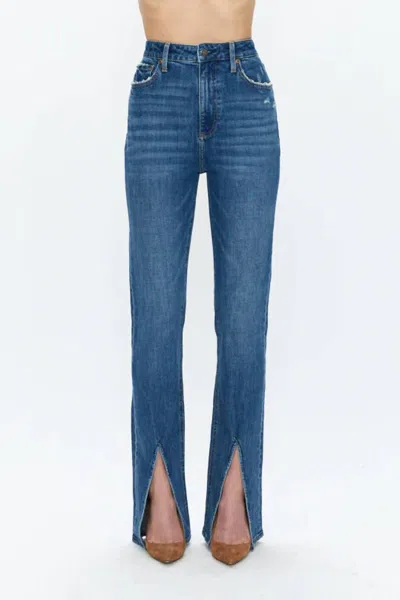 Shop Pistola Colleen High Rise Slim Jeans In Blue