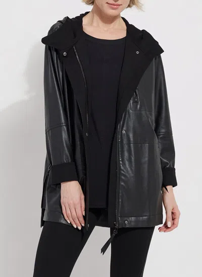 Shop Lyssé Celine Vegan Leather Jacket In Black