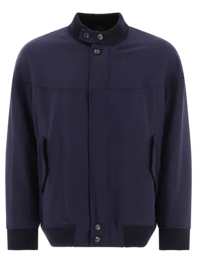 Shop Baracuta "four Climes Whipcord" Jacket In Blue