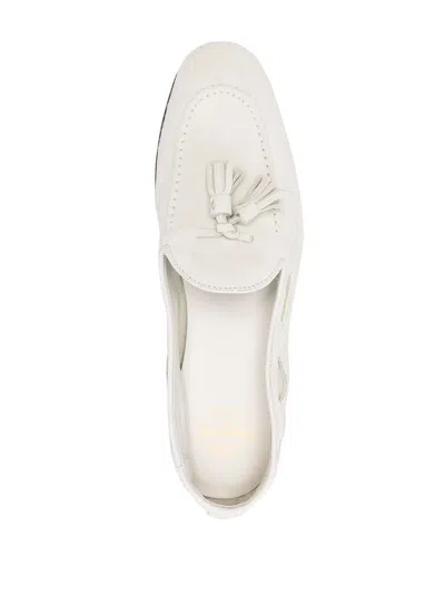 Shop Church's Maidstone Suede Loafers In White