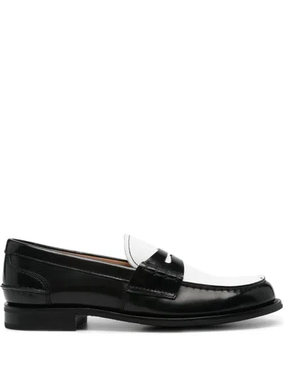 Shop Church's Pembrey Leather Loafers In Black