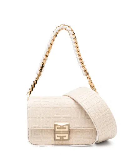 Shop Givenchy 4g Small Juta Crossbody Bag In White