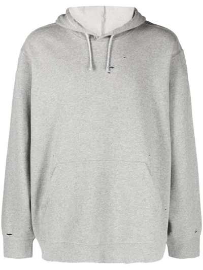 Shop Givenchy Cotton Hoodie In Grey