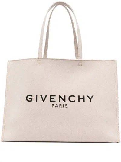 Shop Givenchy G-tote Large Shopping Bag In Beige