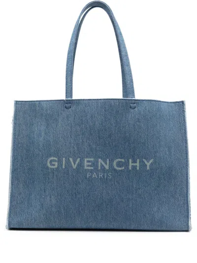 Shop Givenchy G-tote Large Shopping Bag In Blue