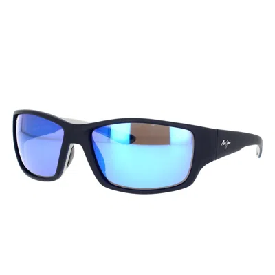 Shop Maui Jim Sunglasses In Black Matte