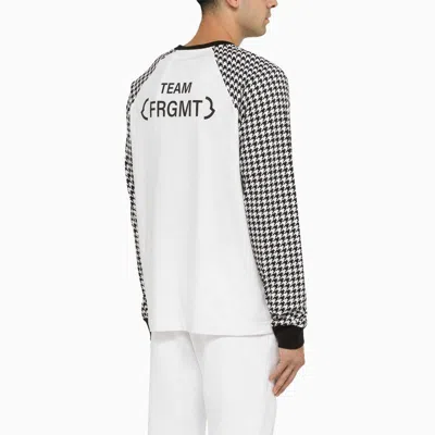 Shop Moncler Genius 7 Moncler X Frgmt Houndstooth T-shirt In Grey