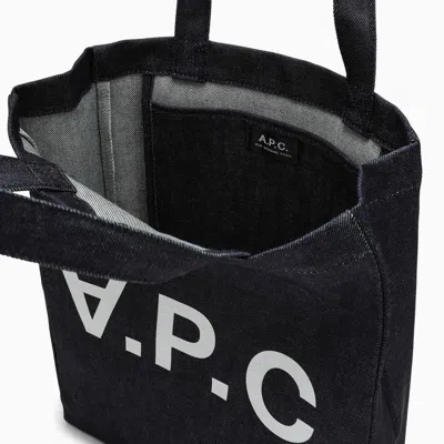 Shop Apc A.p.c. Laure Denim Tote Bag In Purple