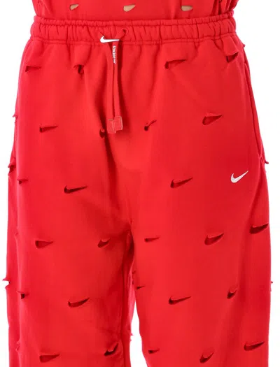 Shop Nike Swoosh Sweatpants In University Red