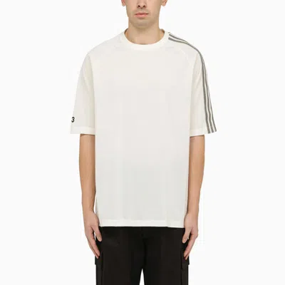 Shop Y-3 Adidas  Crew-neck T-shirt With Logo In White