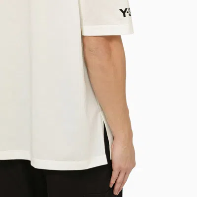 Shop Y-3 Adidas  Crew-neck T-shirt With Logo In White