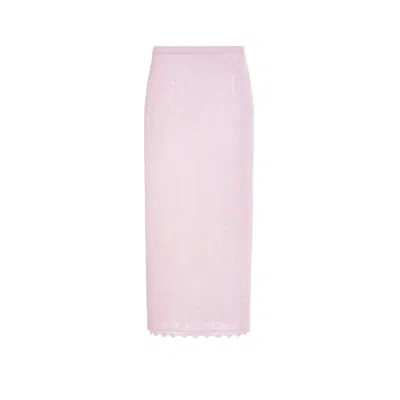 Shop Alessandra Rich Skirt In Pink
