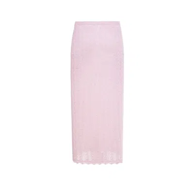 Shop Alessandra Rich Skirt In Pink