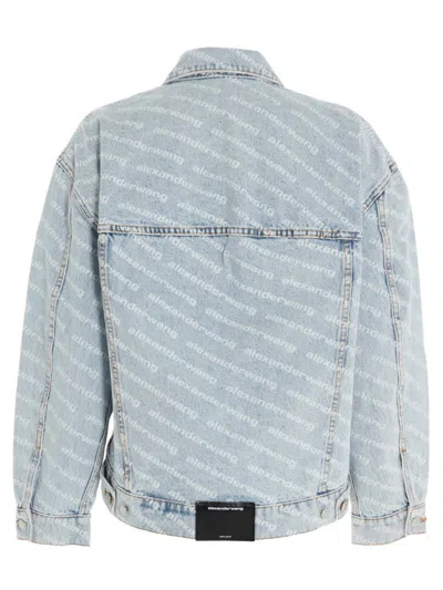 Shop Alexander Wang 'falling Back' Jacket In Blue