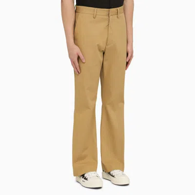 Shop Amiri Beige Trousers In Brown