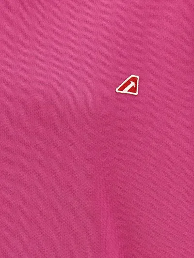 Shop Autry Logo Sweatshirt In Fuchsia
