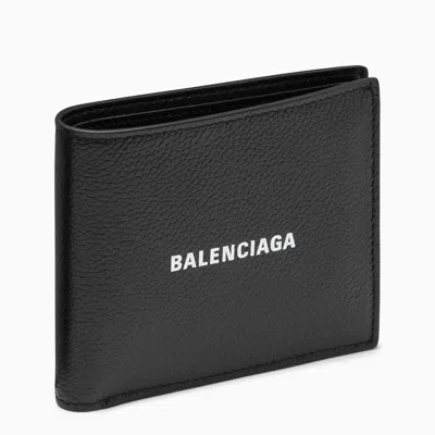 Shop Balenciaga Horizontal Wallet In Black
