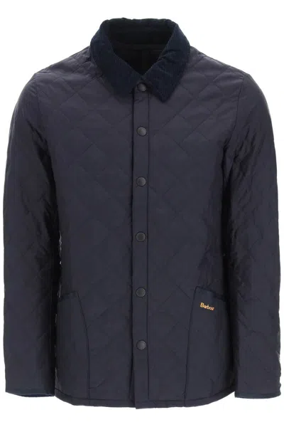 Shop Barbour Heritage Liddesdale Quilted Jacket In Blue