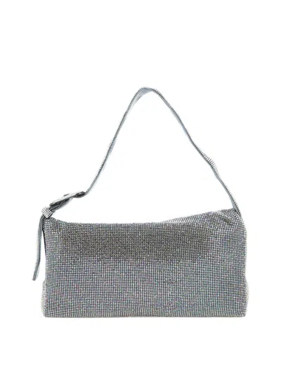 Shop Benedetta Bruzziches "vitty La Grande" Shoulder Bag In Grey