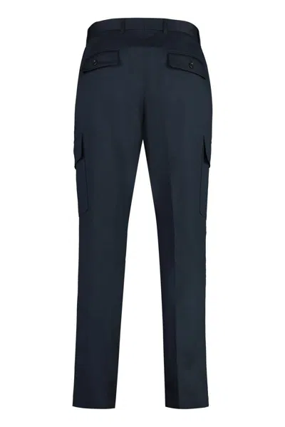 Shop Hugo Boss Boss Slim Fit Chino Trousers In Blue