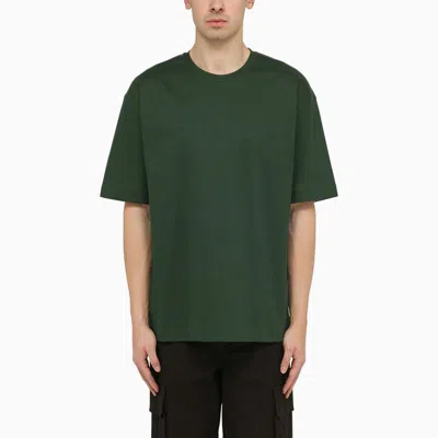 Shop Burberry Dark T-shirt In Green