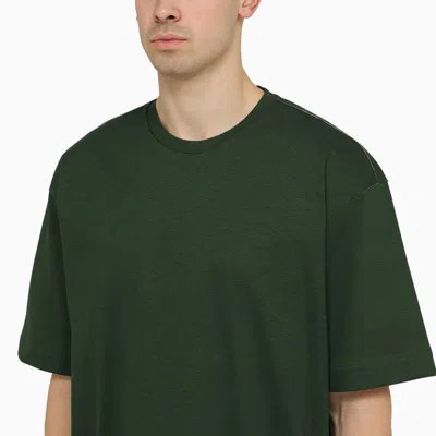 Shop Burberry Dark T-shirt In Green