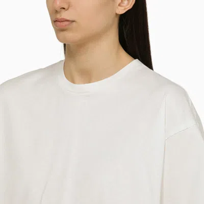 Shop Burberry Oversize T-shirt In White