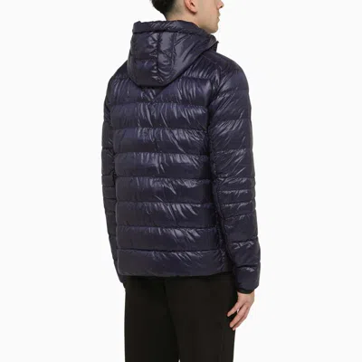 Shop Canada Goose Crofton Hoody Padded Jacket In A Technical In Blue