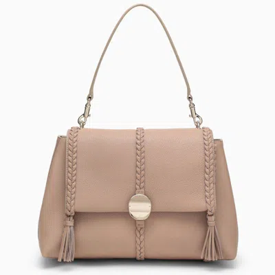 Shop Chloé Penelope Shoulder Bag In Beige