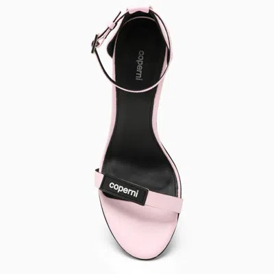 Shop Coperni High Sandal With Logo In Pink