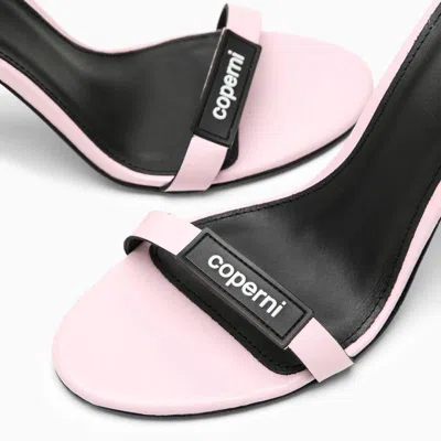 Shop Coperni High Sandal With Logo In Pink