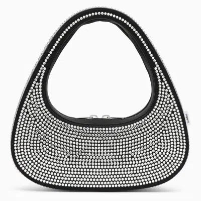 Shop Coperni Swipe Bag With Crystals In In Black