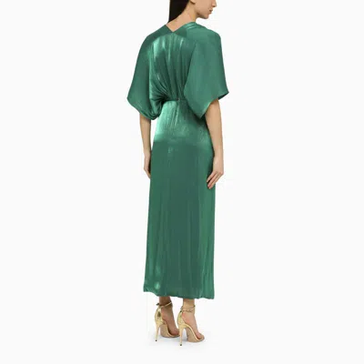 Shop Costarellos Roana Midi Dress In Green