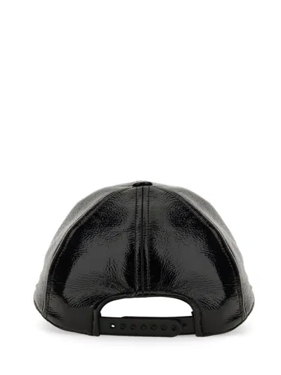 Shop Courrèges Baseball Cap "reedition" In Black