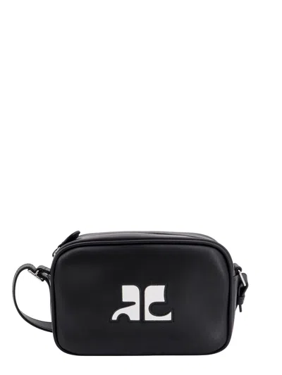 Shop Courrèges Shoulder Bag In Black