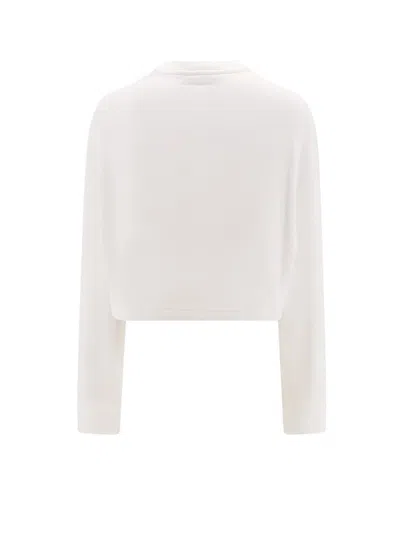 Shop Courrèges Sweatshirt In White