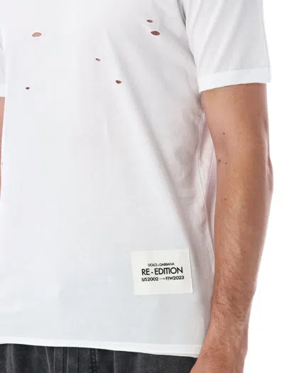 Shop Dolce & Gabbana Broken T-shirt In White