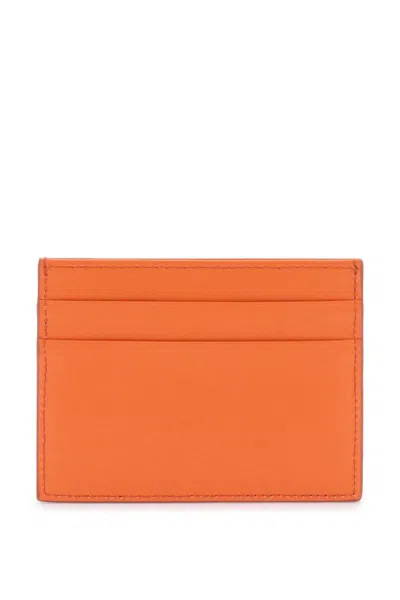 Shop Dolce & Gabbana Card Holder With Logo In Orange