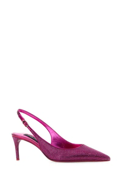 Shop Dolce & Gabbana Heeled Shoes In Purple