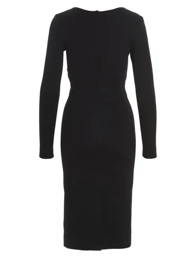 Shop Dolce & Gabbana Logo Dress In Black