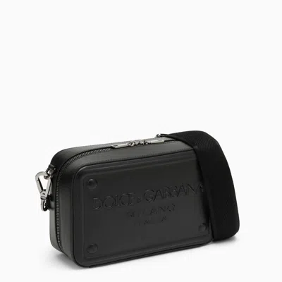 Shop Dolce & Gabbana Dolce&gabbana Calfskin Shoulder Bag In Black