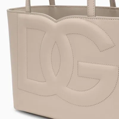 Shop Dolce & Gabbana Dolce&gabbana Ivory Tote Bag In Grey