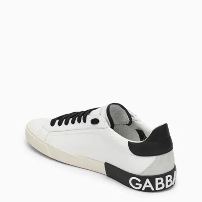 Shop Dolce & Gabbana Dolce&gabbana Portofino Vintage Trainer In White