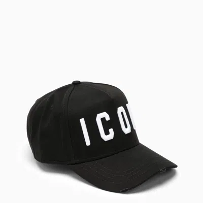 Shop Dsquared2 Black/white Icon Baseball Cap