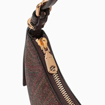 Shop Etro Essential Mini Paisley Hobo Bag In In Brown