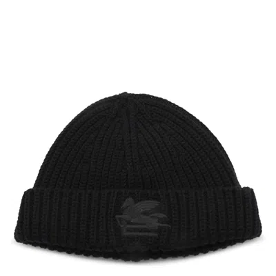 Shop Etro Hats Black