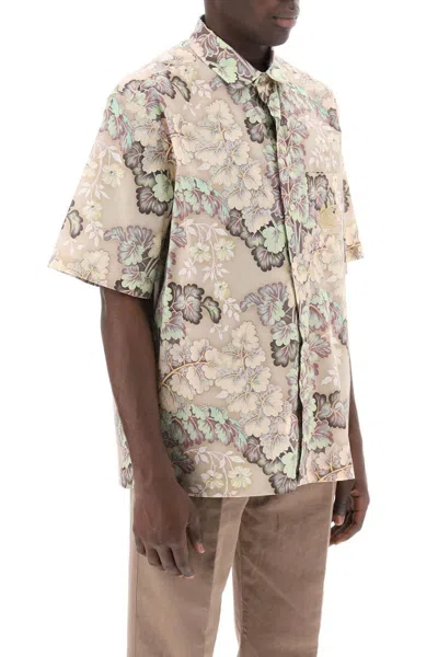 Shop Etro Short-sleeved Floral Shirt In Multicolor